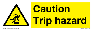 caution trip hazard